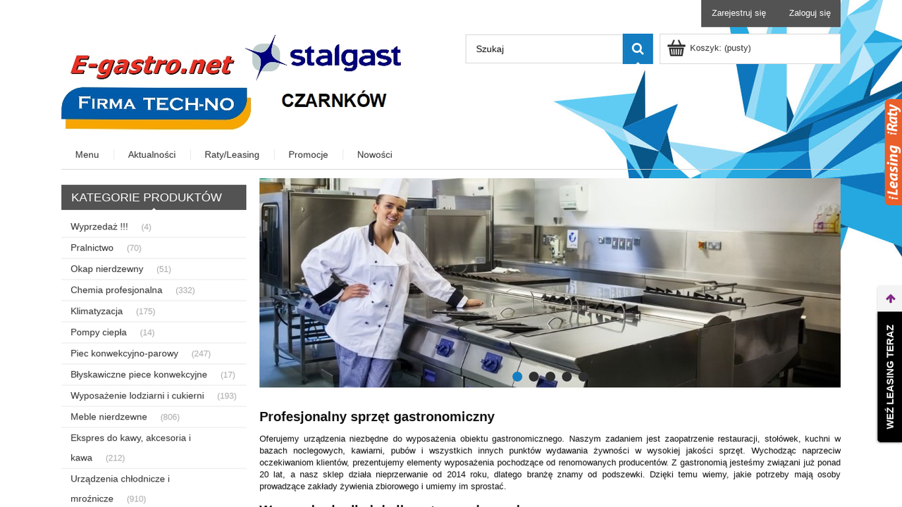 Zrzut strony Sklep gastronomiczny E-gastro.net